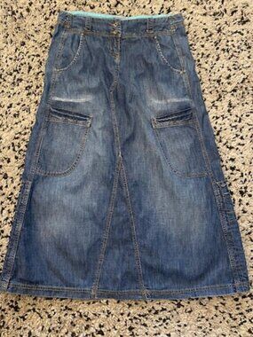 Denim Skirt Midi Length UK Brand Fat Face UK size 12 (US 8)
